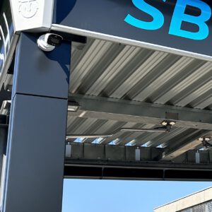 Kamera zur Bewachung eines Waschparkes